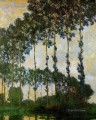 Álamos cerca de Giverny Tiempo nublado Claude Monet